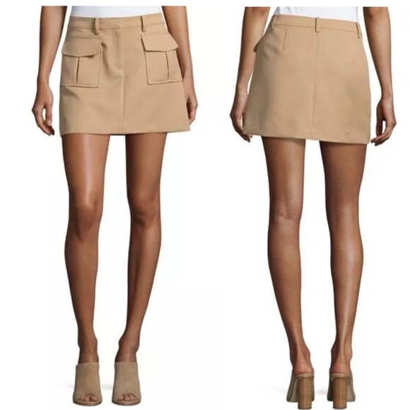 Theory Dresses & Skirts - Theory‎ Lupah Prospective Safari Mini Skirt Womens Tan Size 6 Office Event